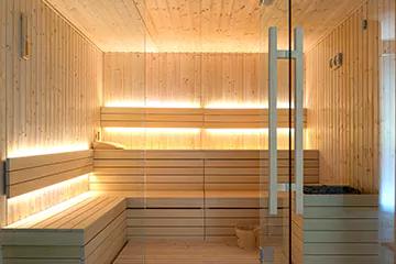 Modern Sauna Setup in Bradford, Ontario