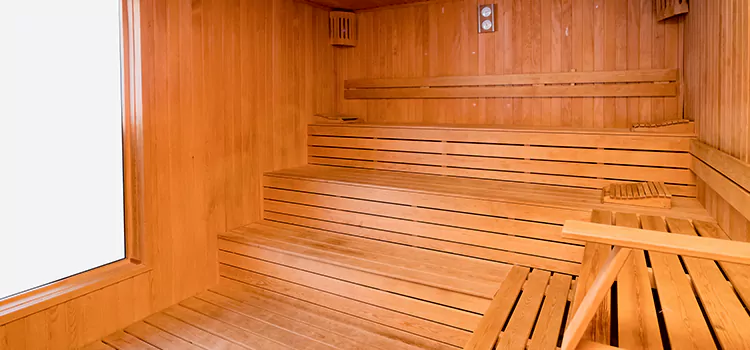 Custom Hemlock Wood Sauna Construction in Bradford, Ontario