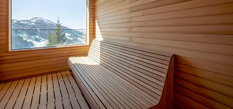 Luxury Pine Wood Sauna Restoration and Refurbishment in Bradford, ON